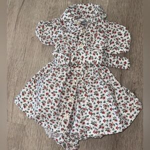 Polo by Ralph Lauren White and Red Floral Baby Dress